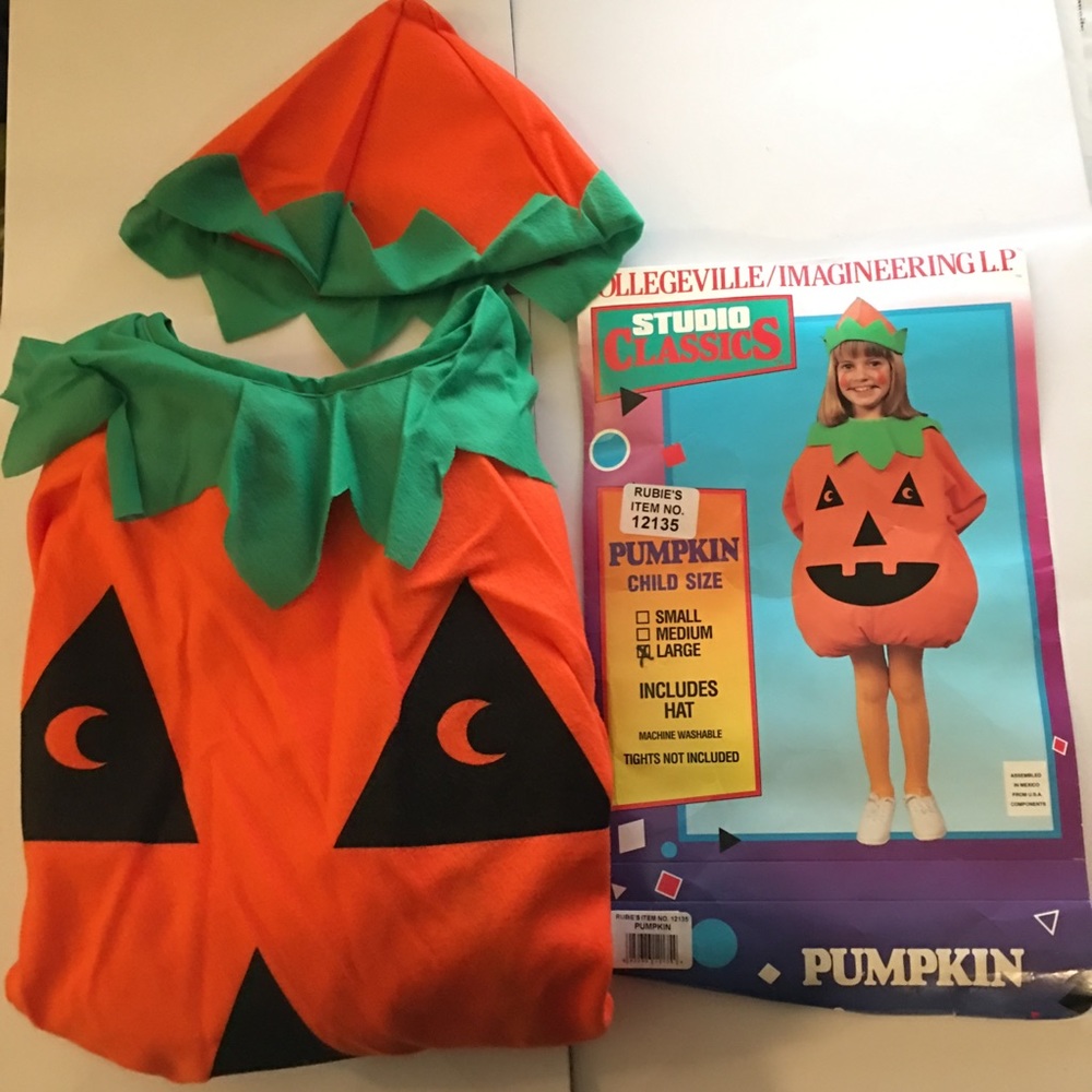 New Pumpkin Halloween Costume Kids L